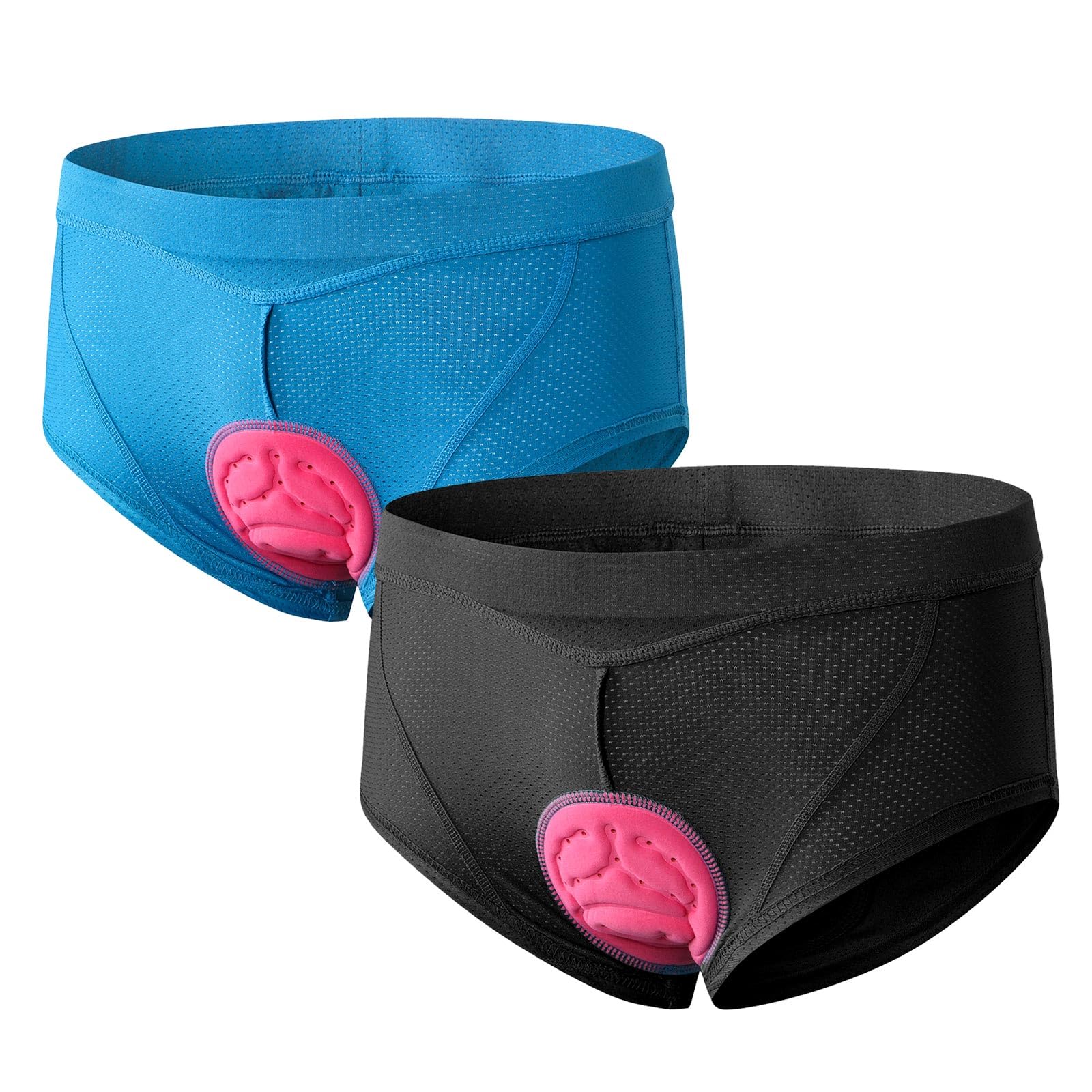 MEETWEE Damen Radunterhose, Fahrradhose Kurz Radlerhose Fahrrad Unterwäsche mit 4D hoch elastisches Schaumstoff，Fahrradunterhose Atmungsaktiv Schnelltrocknend Radhose