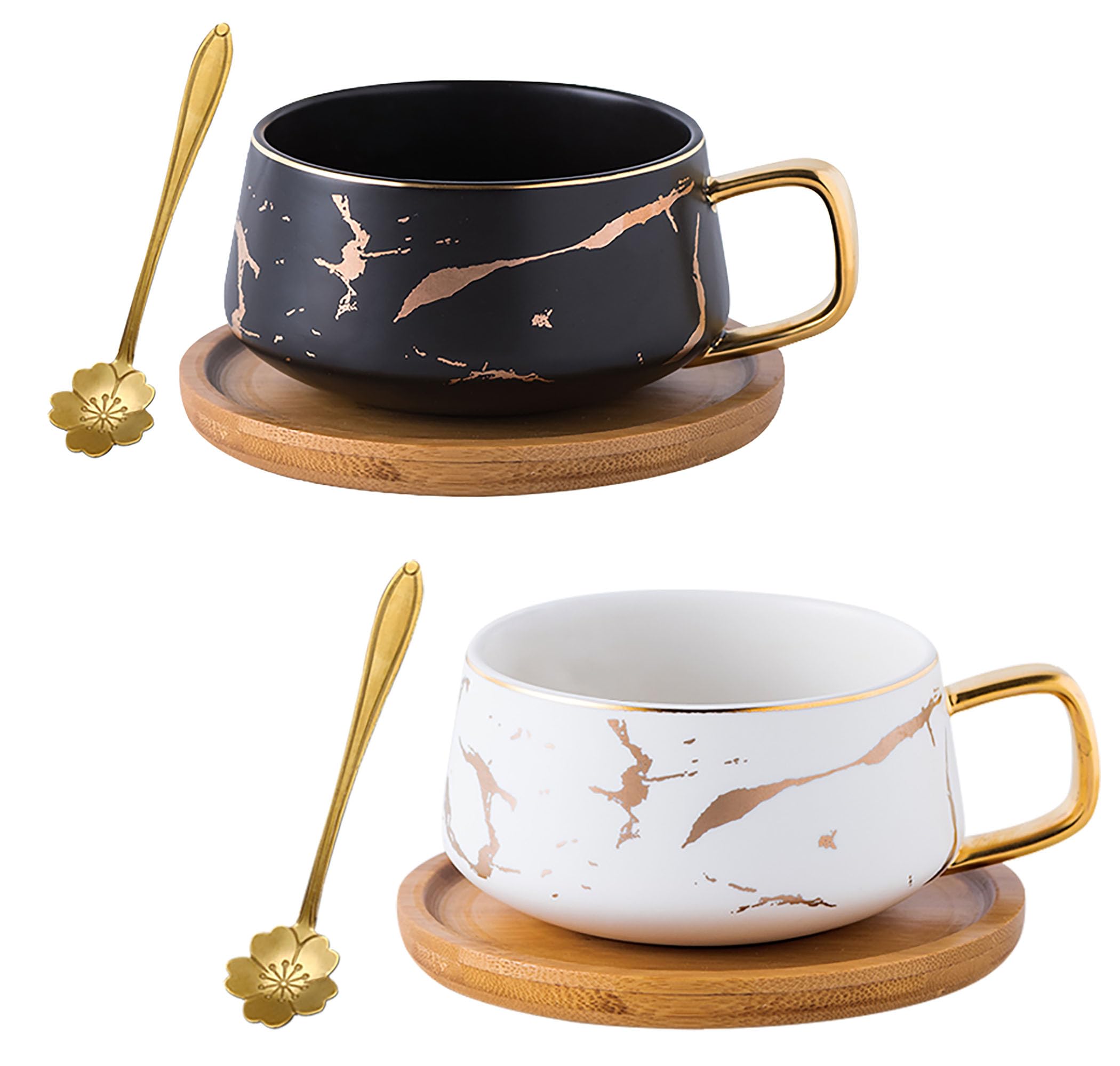 Amazon.com | Jusalpha 2 Pack Golden Hand Print Black and