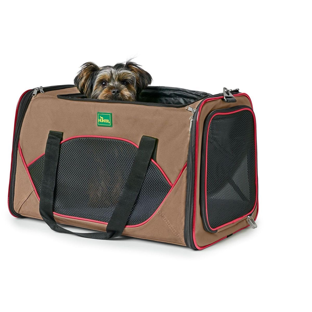 HUNTER Kansas Sac de Transport, Beige/Rouge