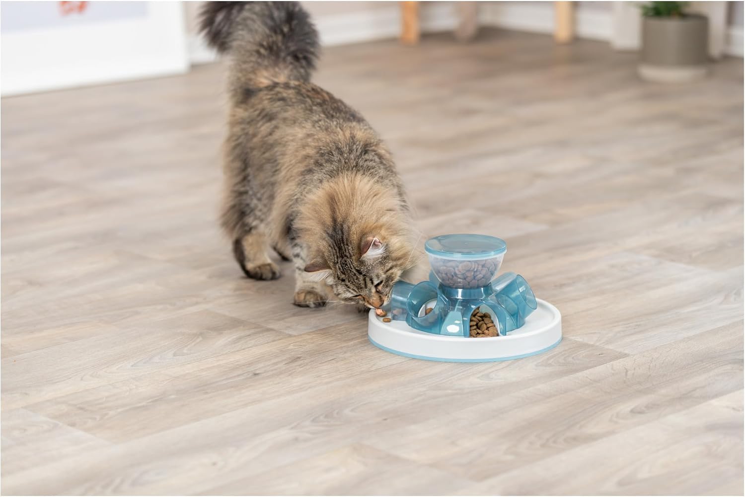 TRIXIE Tunnel Slow Feeder for Cats and Dogs, Interactive Cat Toy, Pet Food Dispenser, Treat Dispenser (Pack of 3)