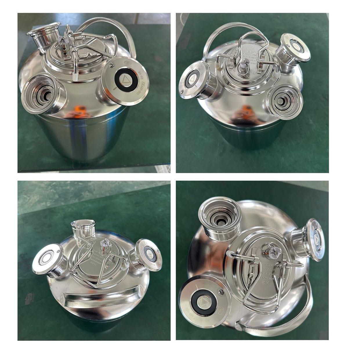 Limpiador de líneas de cerveza, contenedor multifuncional de acero inoxidable para limpieza del dispensador del hogar