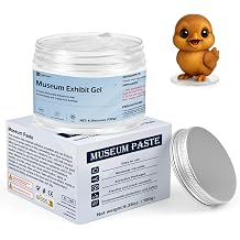 180g Clear Museum Gel, Museum Putty Clear Removable for Collections, Easy to Use, Reusable Transparent Wax for Antiques, Glass, Ceramic, Art Crafts