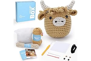 Crochet Kit for Beginners: Highland Cow Crochet Kit - Learn to Crochet with Ease