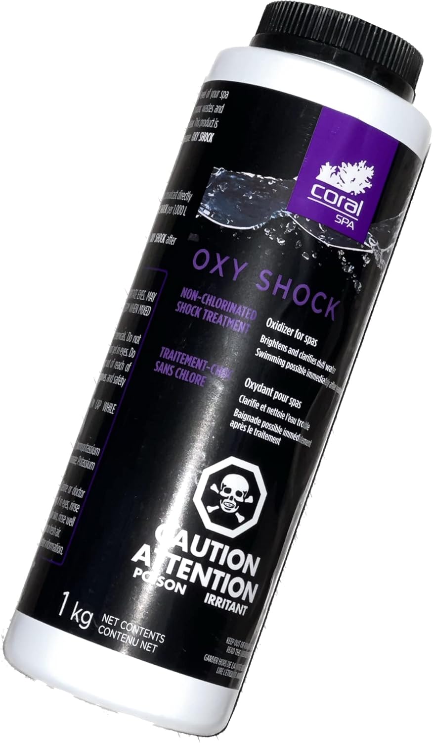 Coral Spa l OXY Shock 1kg l Oxidizer l Shock NonChlorine l Spa Oxidizer (x1) Amazon.ca Patio