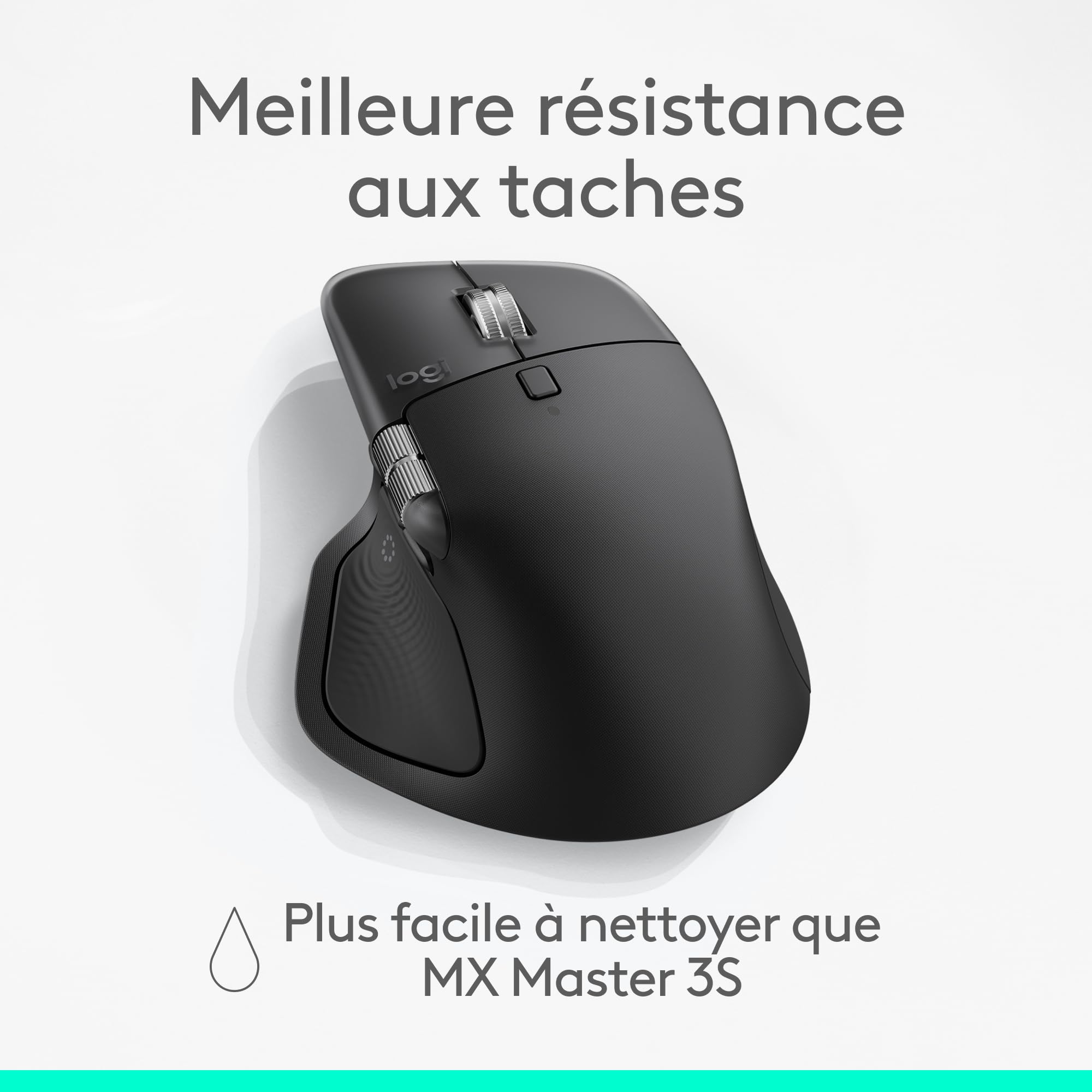 Logitech MX Master 4 Souris sans Fil Ergonomique avec Retour haptique Charge USB-C Bluetooth Graphite
