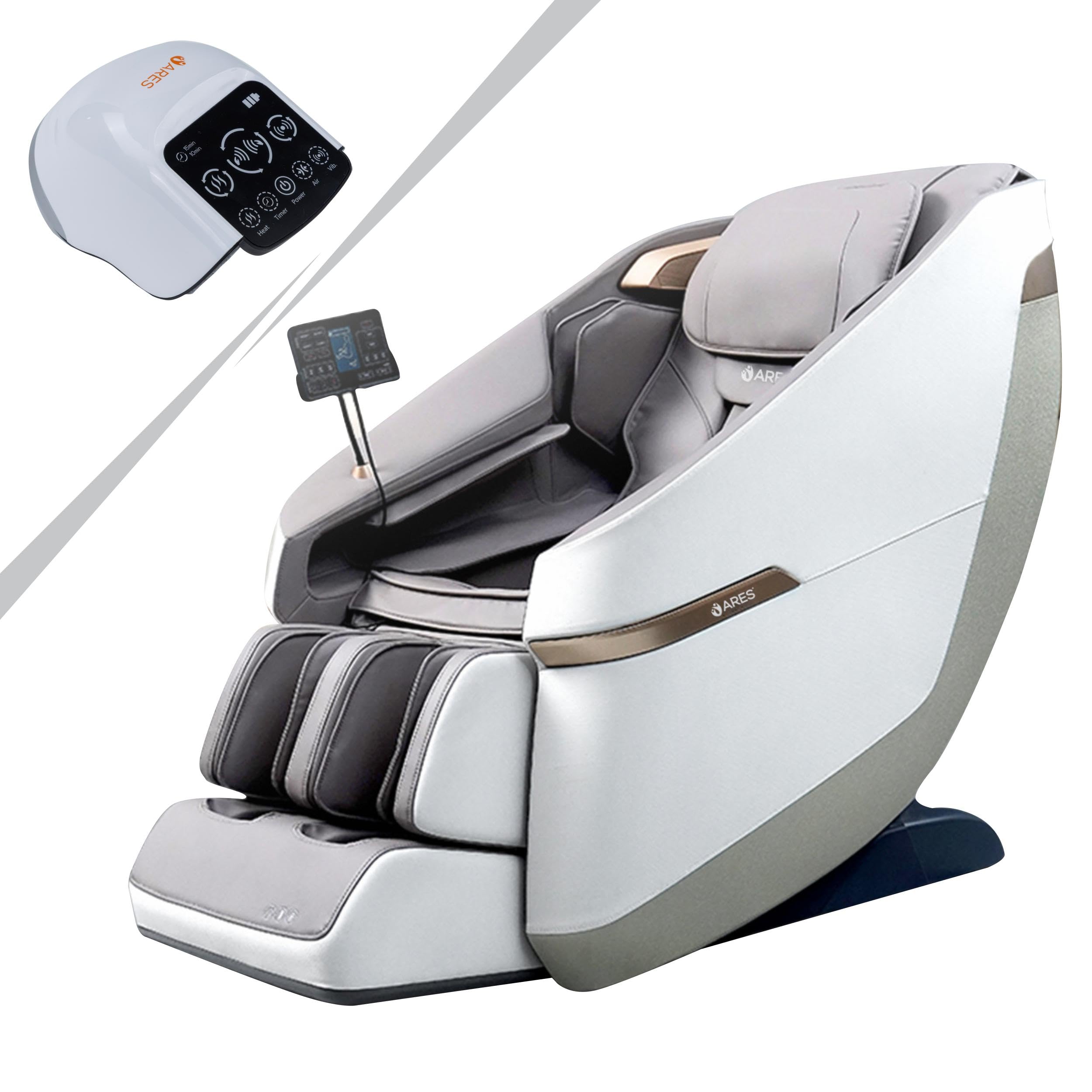 ARESuClass Massage Chair and uKnee Massager | Magnetic Massage Mechanism | 24 Auto Programs | Waist and Leg Heating Therapy | Intelligent Voice Control|3 Zero Gravity