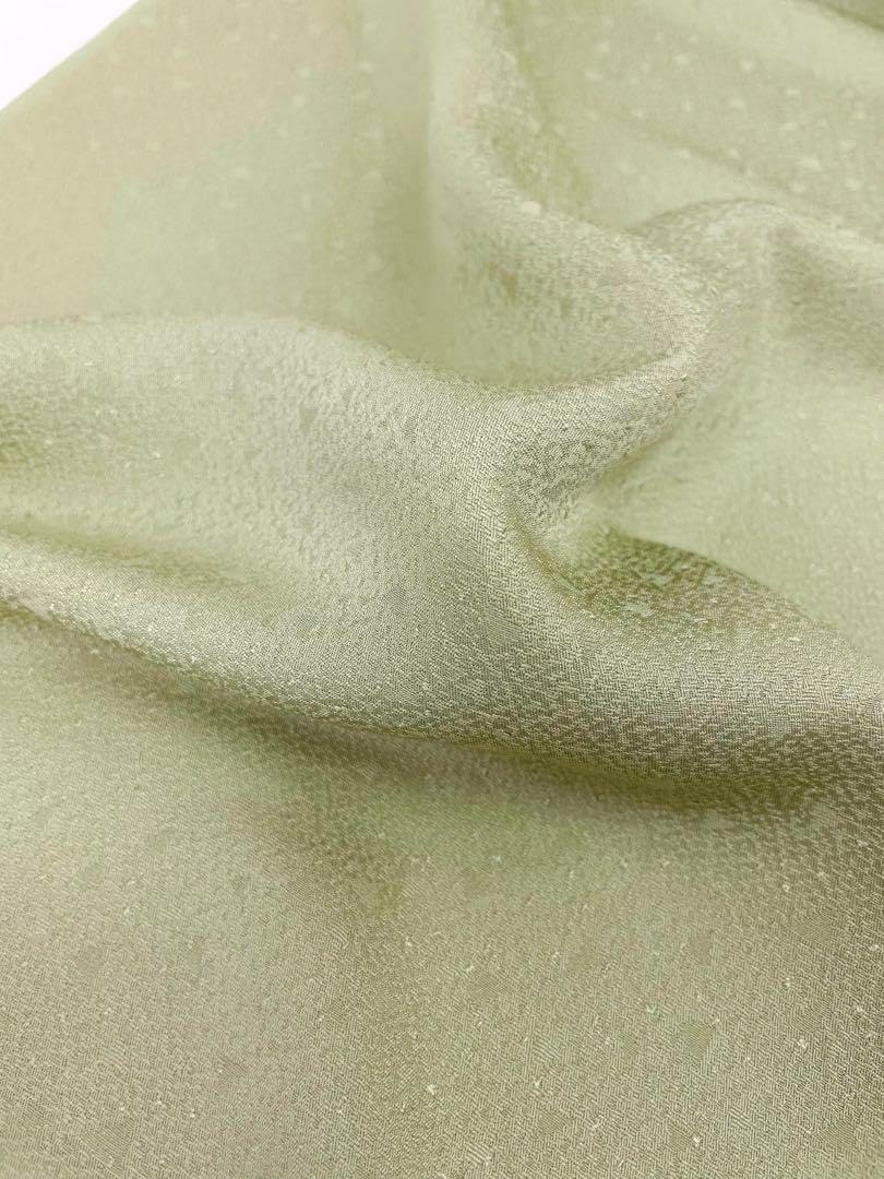 色無地 平安泥染 紋意匠 八掛付き 正絹 反物 色無地 平安泥