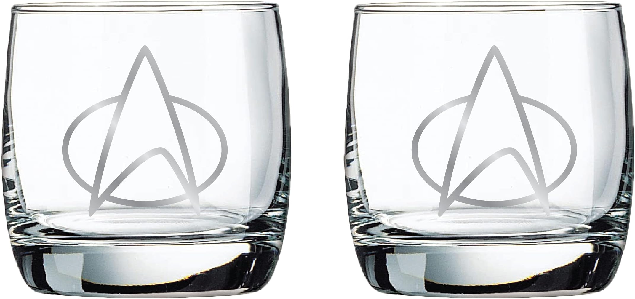The Next Generation - Collectible Whiskey Glasses - Set of 2 Glasses (10 oz.)