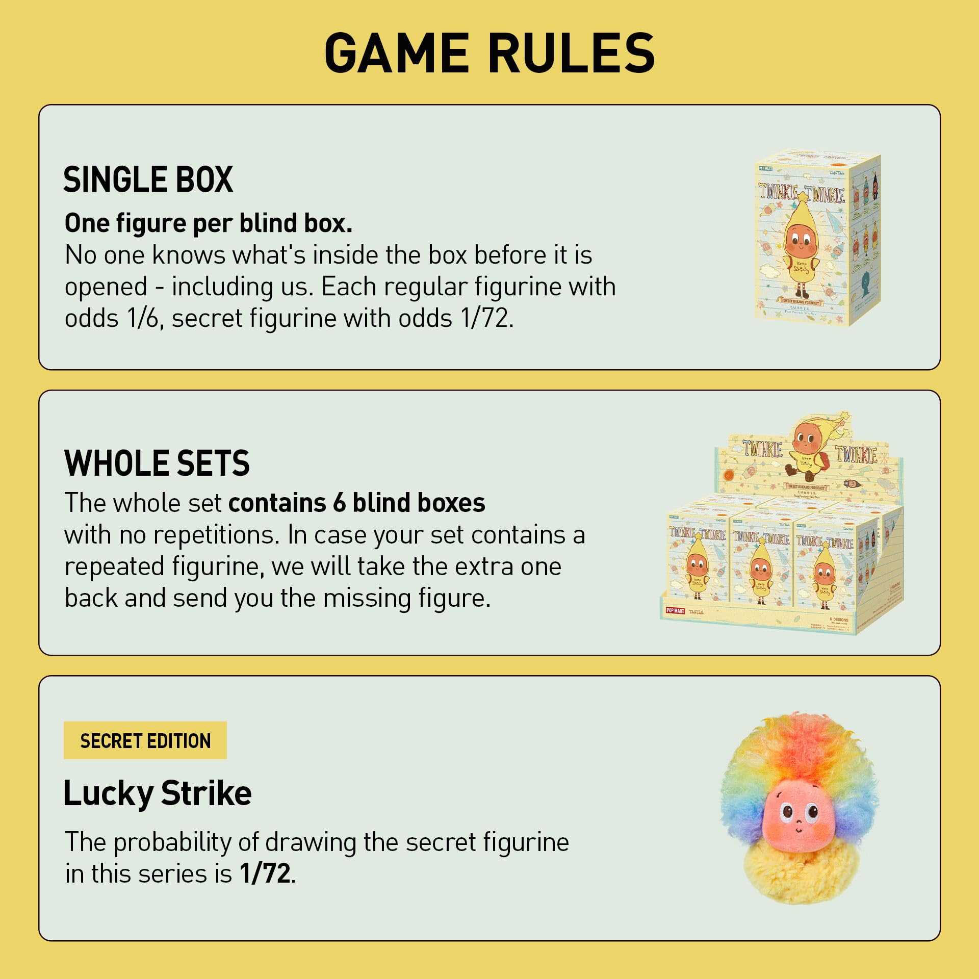 Amazon.com: POP MART Twinkle Twinkle Sweet Dreams Forecast Series