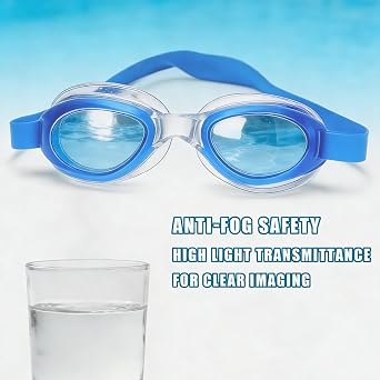 2 Pack Swimming Goggles,No Leaking Anti Fog Kids Swimming Goggles Unisex