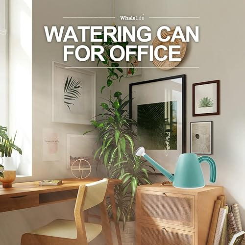 Miniatura 7 de WhaleLife Regadera interior para plantas de bonsái de casa (2.0L, azul)