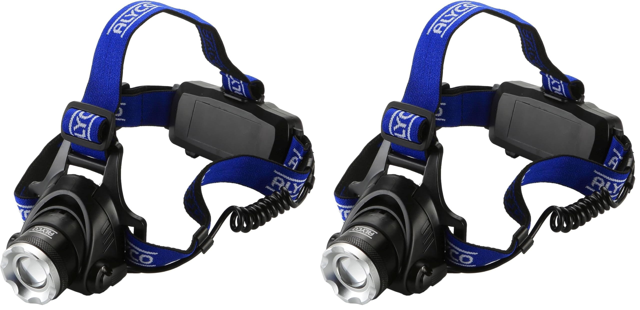 Alyco 190562 Linterna Frontal LED 10W Recargable (Paquete de 2)