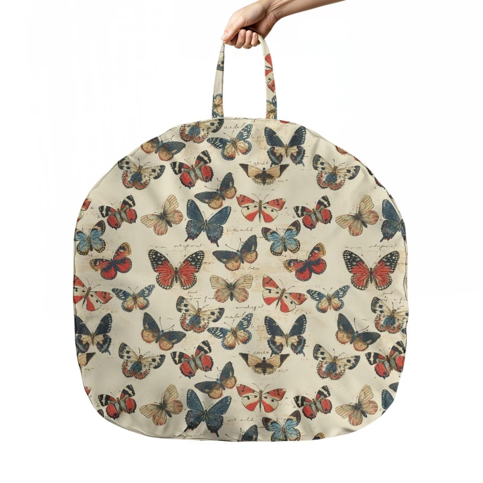 Txsniver Baby Pillow Cover Soft Baby Lounger Cover Breathable Newborn Lounger Cover Stretchy Infant Lounger Cover Fits Baby Lounger for Baby Lounger Pillow Decor, Retro Butterfly