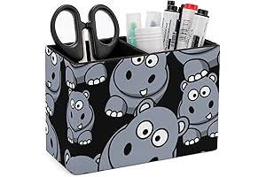 Grey Hippo Pencil Holder - A Delightful Desk Accessory