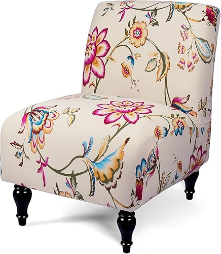 Liykimt Funda para silla sin brazos, sin brazos, tela elástica de elastano extraíble para sillas sin brazos, fundas protectoras para muebles de sala