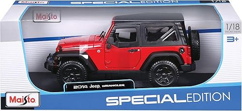 Miniatura 7 de Maisto 118 2014 Jeep Wrangler Diecast Vehicle (los colores pueden variar)