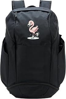 Cute Flamingo Ice Skating Skater Figure Skating For Girls Sport Backpack