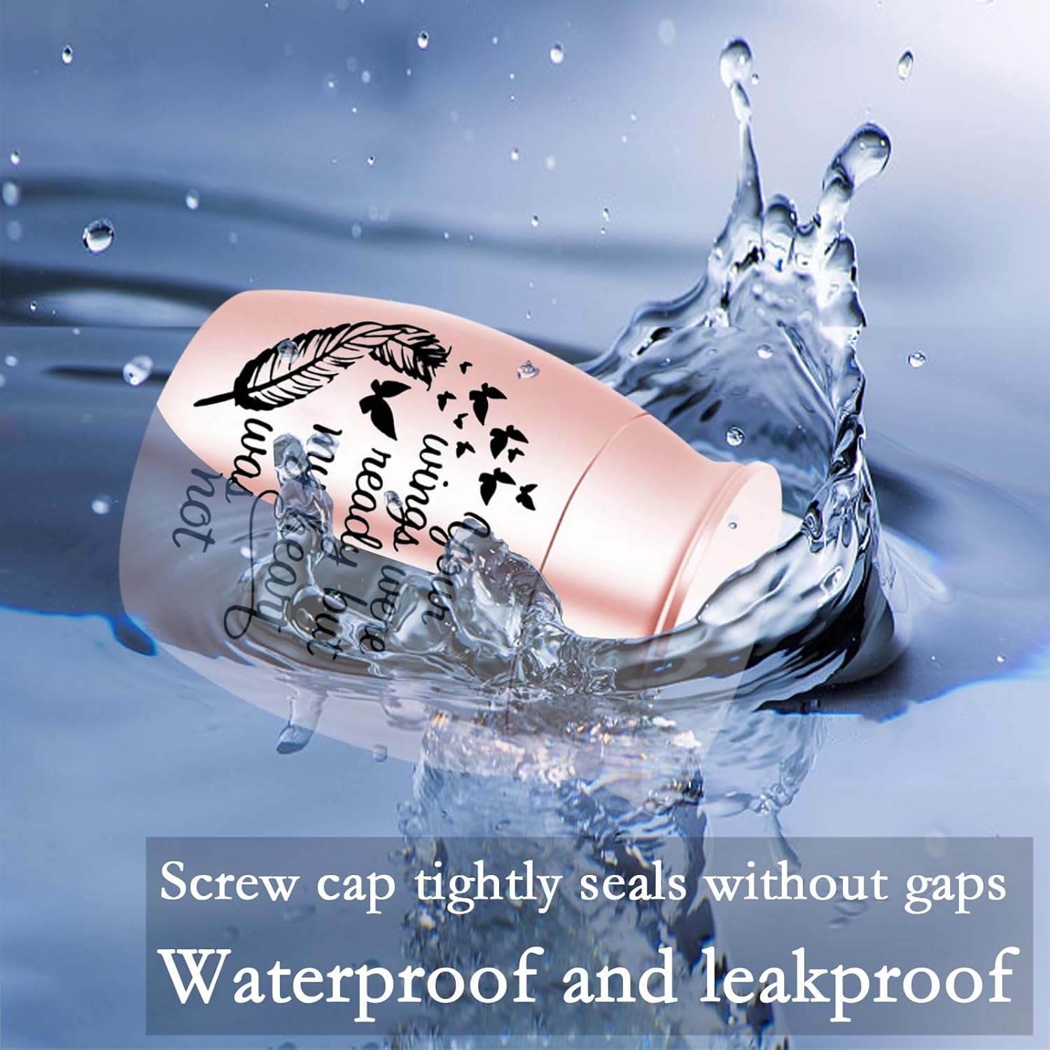 weikui Mini Cremation Urns for Human or Pet Ashes Minicremation Small Urns Cremation Keepsakes for Ashes Aluminum Alloy Memorial Ashes Holder-4-Piece Set (4Pcs), 1.18X1.57in, Wk0012