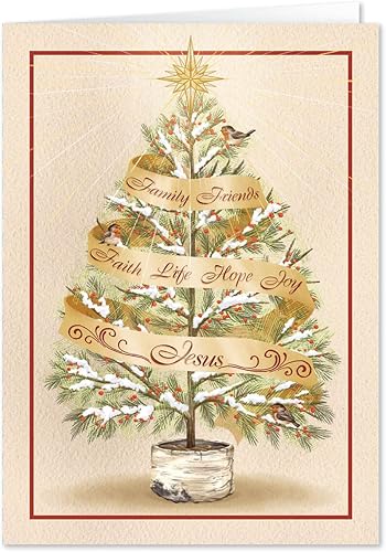 Miniatura 2 de Juego de 20 tarjetas navideñas personalizadas de las siete maravillas