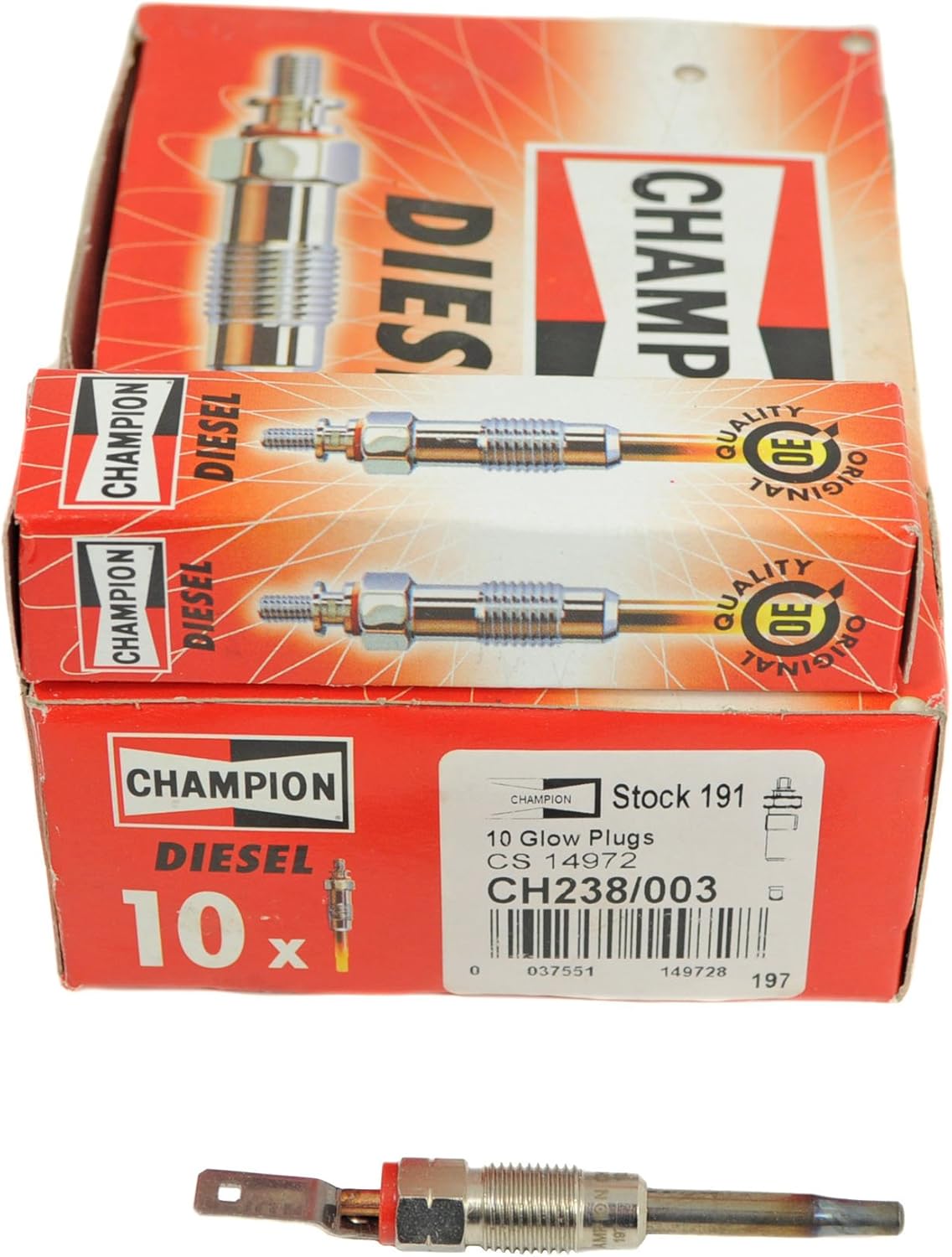 191 Champion Glow Plug. Part CH238 Automotive