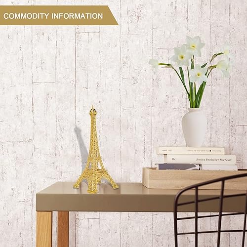 Miniatura 4 de JoyFamily Torre Eiffel decorativa de 7 pulgadas 18cm Réplica metálica de la Torre Eiffel de Paris Para decorar la mesa de la sala tortas fiestas