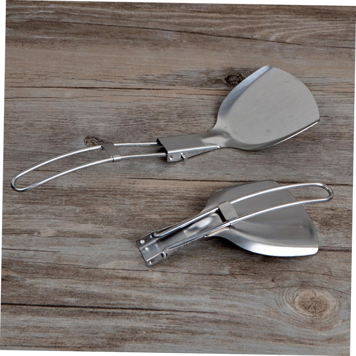 Ciieeo Stainless Steel Bbq Spatula Camping Utensil Cooking Tools Folding Spatula for Cooking Utensil