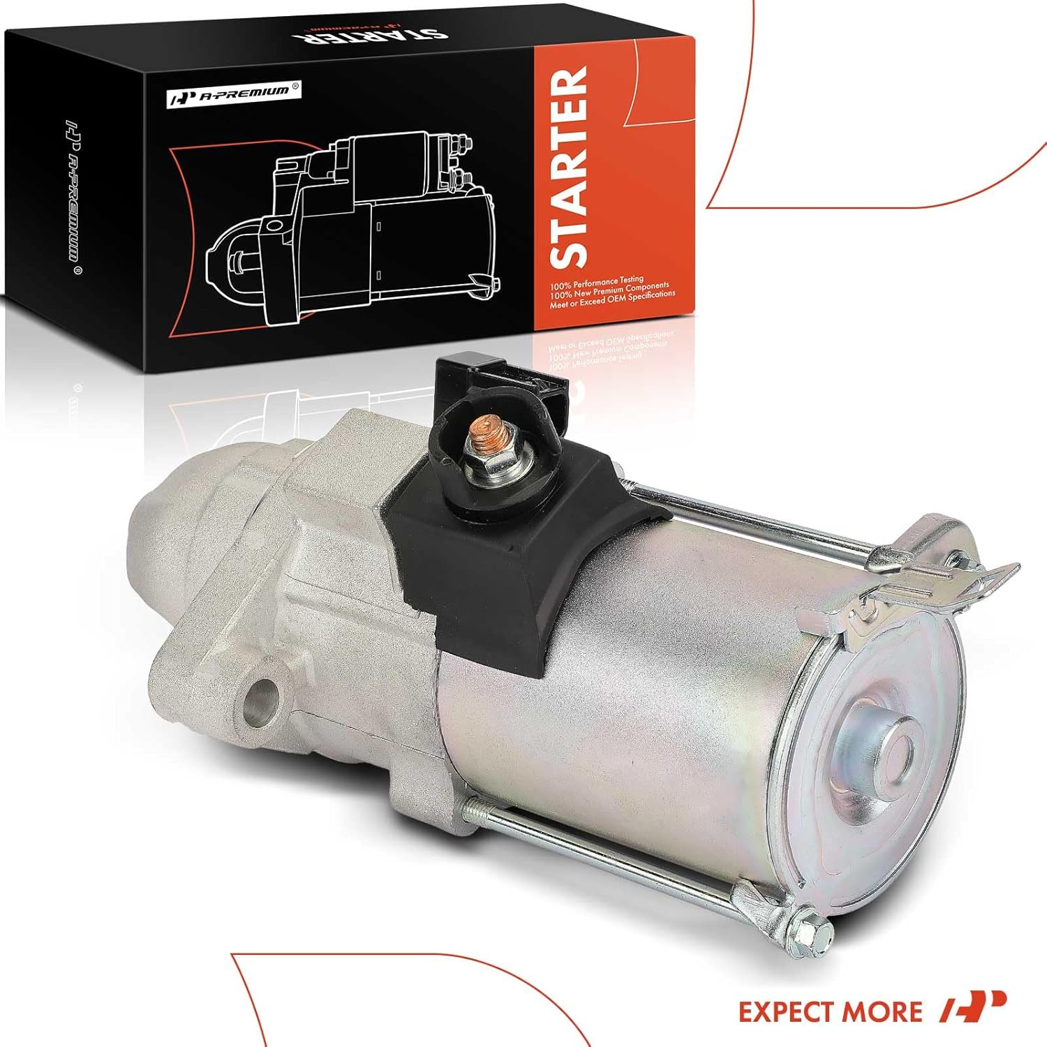 A-Premium Starter Motor Compatible with Acura RDX 2007 2008 2009 2010 2011 2012, 2.3L, 12V 1.6KW 11-Teeth Clockwise, Replace# 31200RWCA01, SM73003