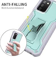 Vista 7 de DUOPAL Funda para Samsung Galaxy A03s 5G, protección de grado militar a prueba de golpes con protector de pantalla HD de vidrio templado y soporte