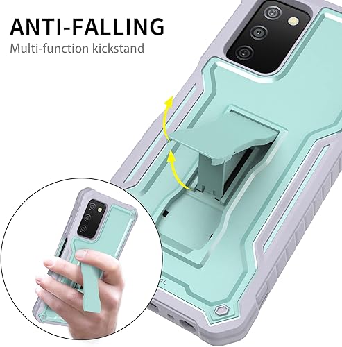 Miniatura 7 de DUOPAL Funda para Samsung Galaxy A03s 5G, protección de grado militar a prueba de golpes con protector de pantalla HD de vidrio templado y soporte