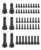 52 PCS Valve Stem,Car Accessories Tire Valve Stems,TR412 TR413 TR414 Valve Stem,Rubber Snap-in Tire Valve Stem,Replacement for Tubeless 0.453 Inch Rim Holes on Standard Vehicle Tires