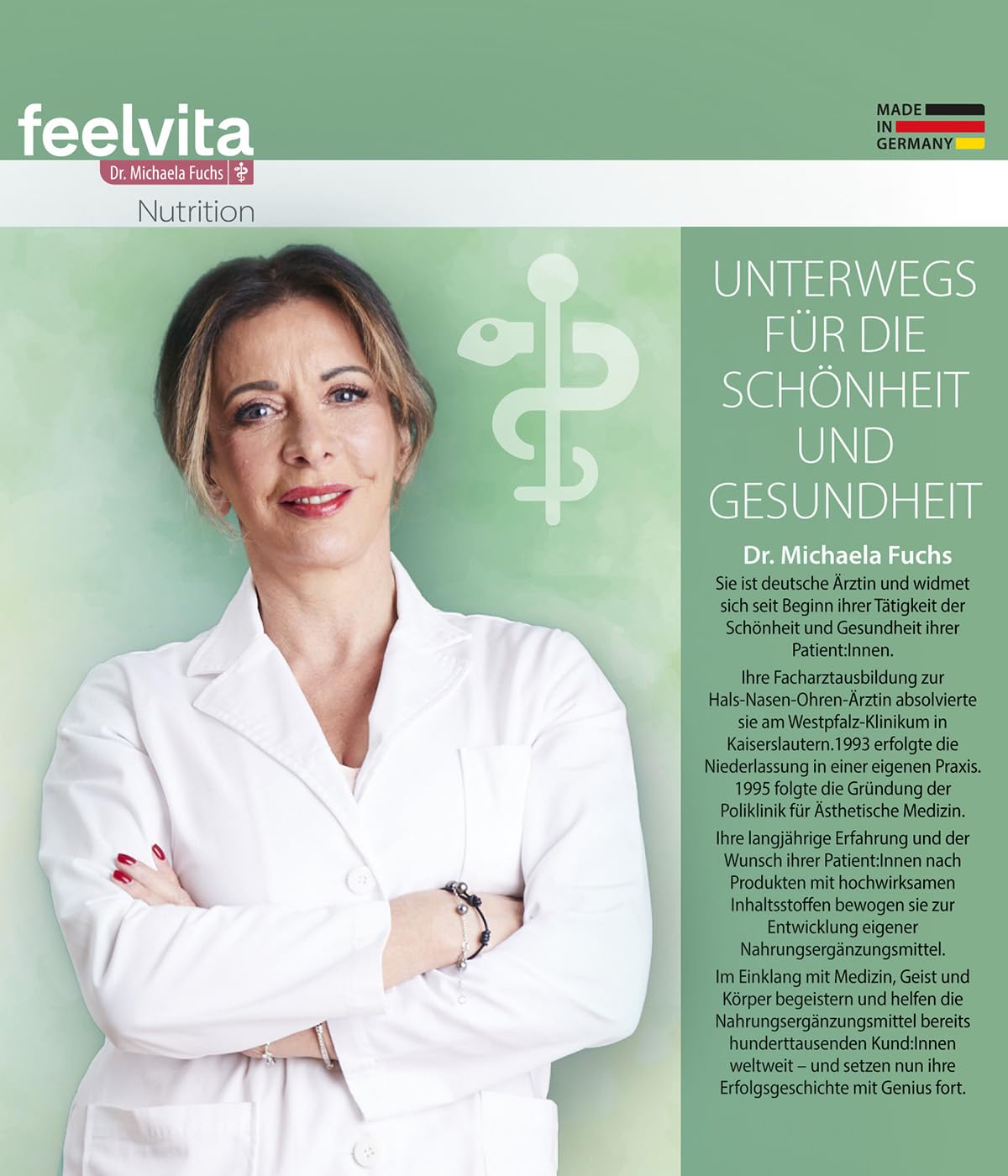 Genius Feelvita Nutrition Keranat Haar Kapseln 3-Monatsvorrat (90 Kapseln)