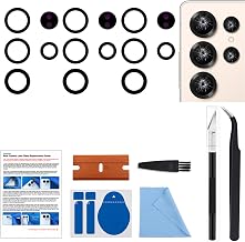 GREEN FUSION 3PCS Galaxy S25 Ultra Back Rear Camera Lens Glass Replacement Part with Tools & Instruction