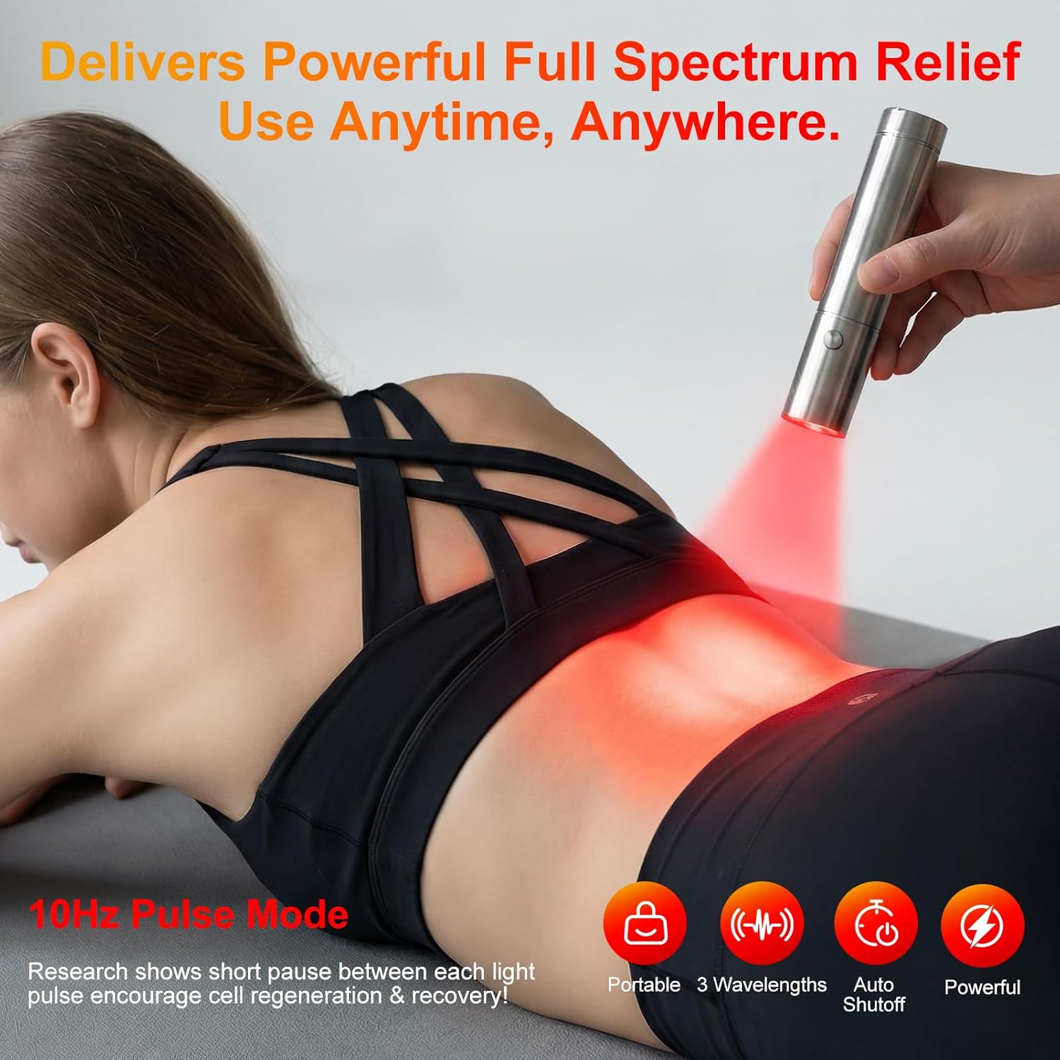 Red Light Therapy Device Torch Infrared Light Therapy Lamp Red Light Therapy for Body and Face Red Light Therapy at Home Near Infrared Therapy Natural Pain Relief for Neck Shoulder Knee Joint