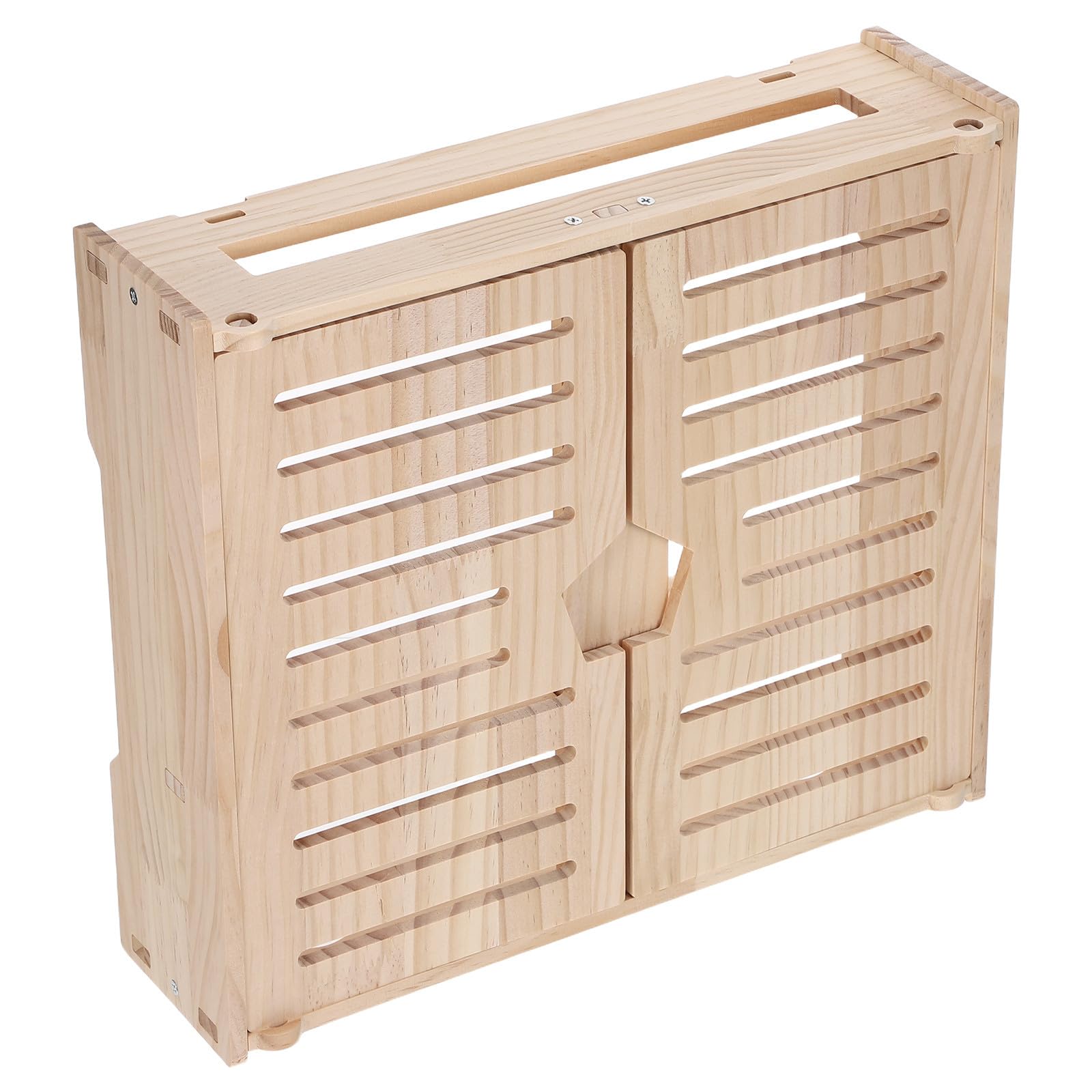 Étagère murale en bois élégant NUOBESTY pour box internet et fils