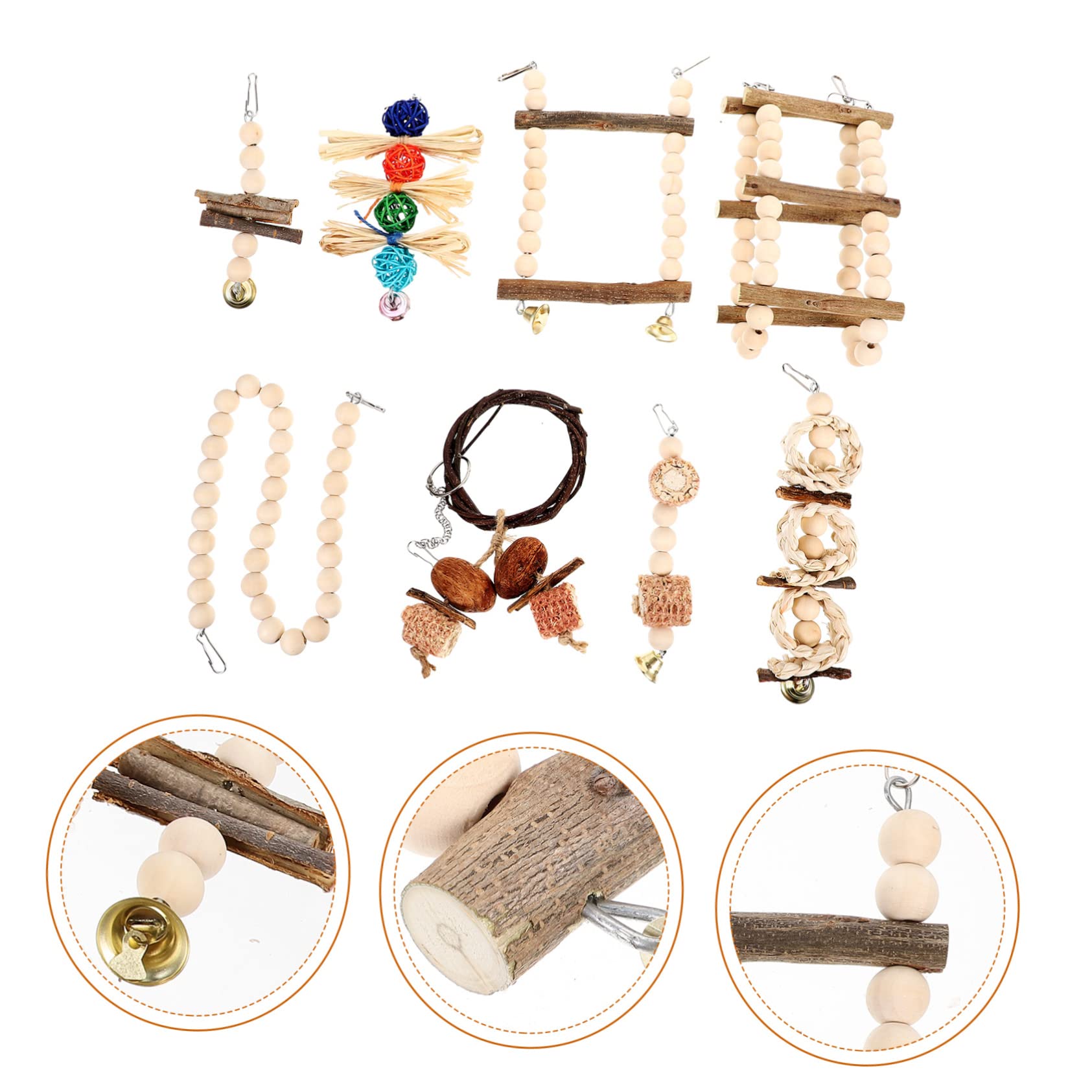 Juguetes De Madera 1 Juego De Juguete para Masticar Loros Juguete para Loros Juguete De Madera para Morder Juguetes para Pájaros