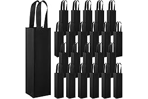 36 Pcs Reusable Black Wine Gift Bags