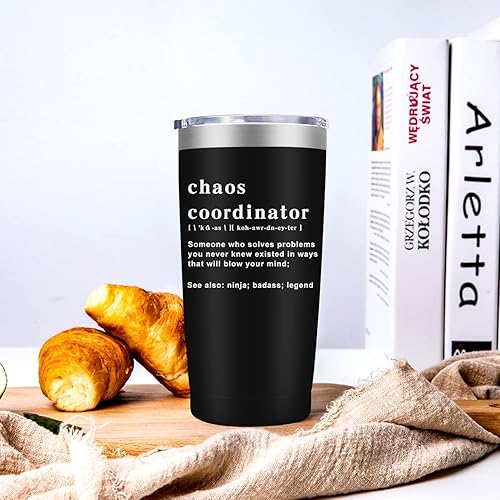 Miniatura 4 de Chaos Coordinator - Vaso de Navidad para mujeres, idea de regalo única para mujeres jefas, señora jefa, profesora, oficina, regalos para mamá,