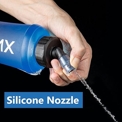 Miniatura 2 de LERMX Quick Grip Chill - Botella de agua suave de TPU de 22 onzas  22.0 fl oz, paquete de hidratación, sin BPA, para correr, senderismo, ciclismo,