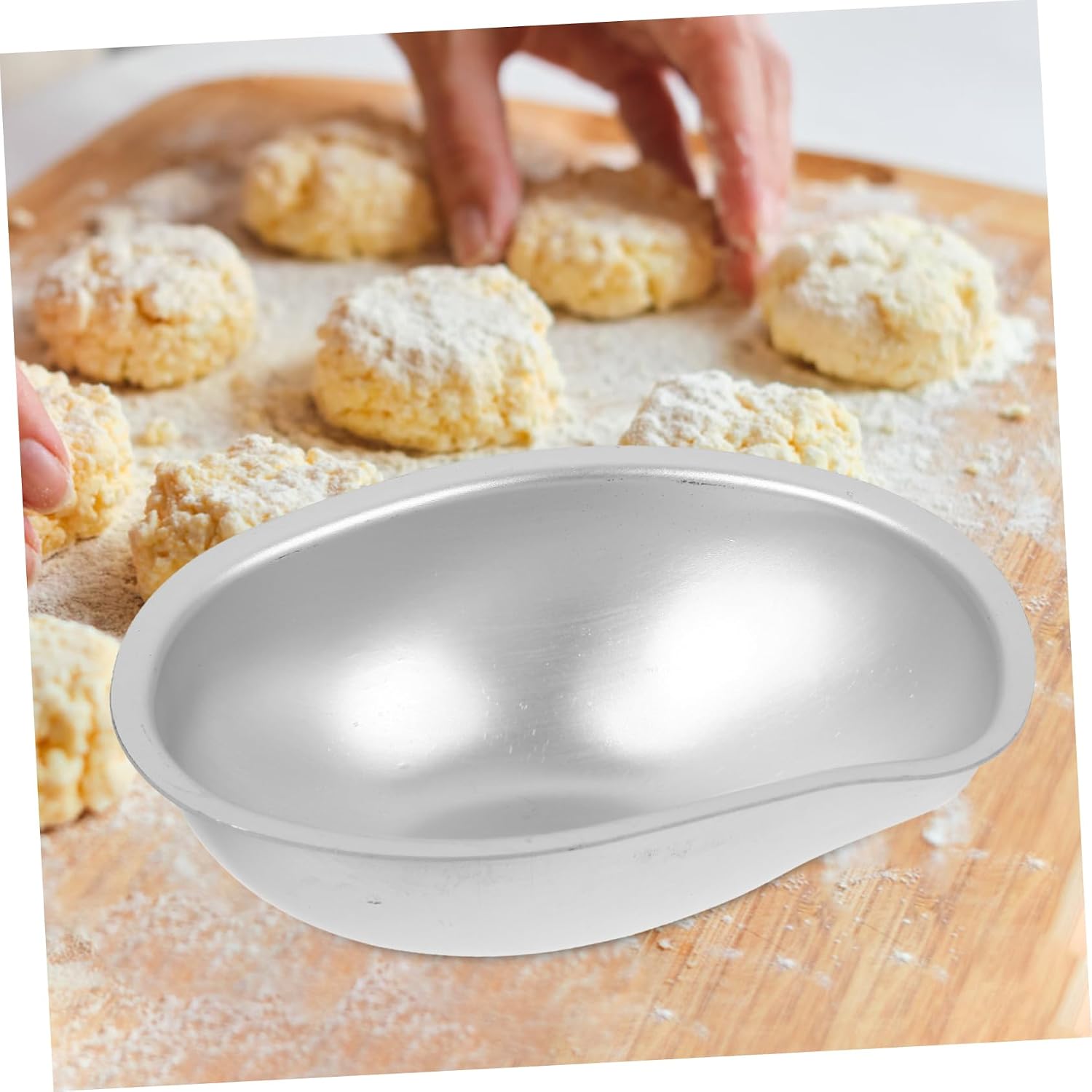 5-piece Set Mini Cake Molds Aluminum Alloy Molds for Pudding Biscuits Fruit Baking