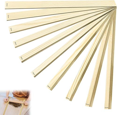 10 piezas de guía de barro rodante de enseñanza de cerámica, rodillo de arcilla de madera para herramientas de arcilla, herramientas de cerámica con