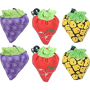 12 Borse Della Spesa Piegevoli A Forma Di Fragola - Riutilizzabili Ed Ecologiche - Foto 6