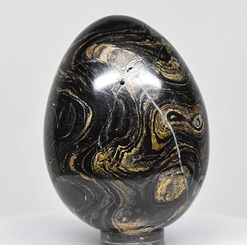 21 pulgadas 441oz de estromatolita marrón negro ondulado pulido de algas naturales fósiles de cristal mineral de piedra preciosa - Perú soporte