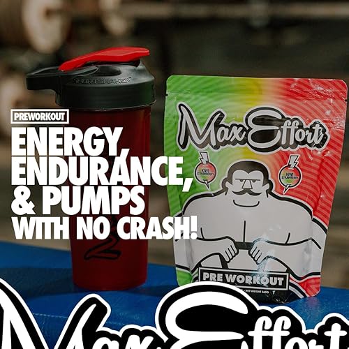 Miniatura 4 de Max Effort Polvo de preentrenamiento, suplemento energético y de concentración para adultos, bebida de rendimiento de entrenamiento, monohidrato de