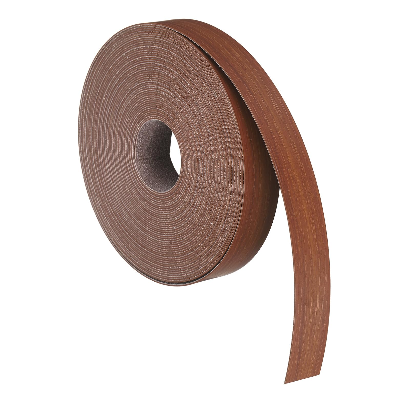 sourcing map 2.8cm x 15.24m Wood Veneer Edge Banding, Pre-Glued Flexible Red Oak Edging Strips, Iron on with Hot Melt Adhesive Wood Tape for Cabinet Repair and Furniture Restoration