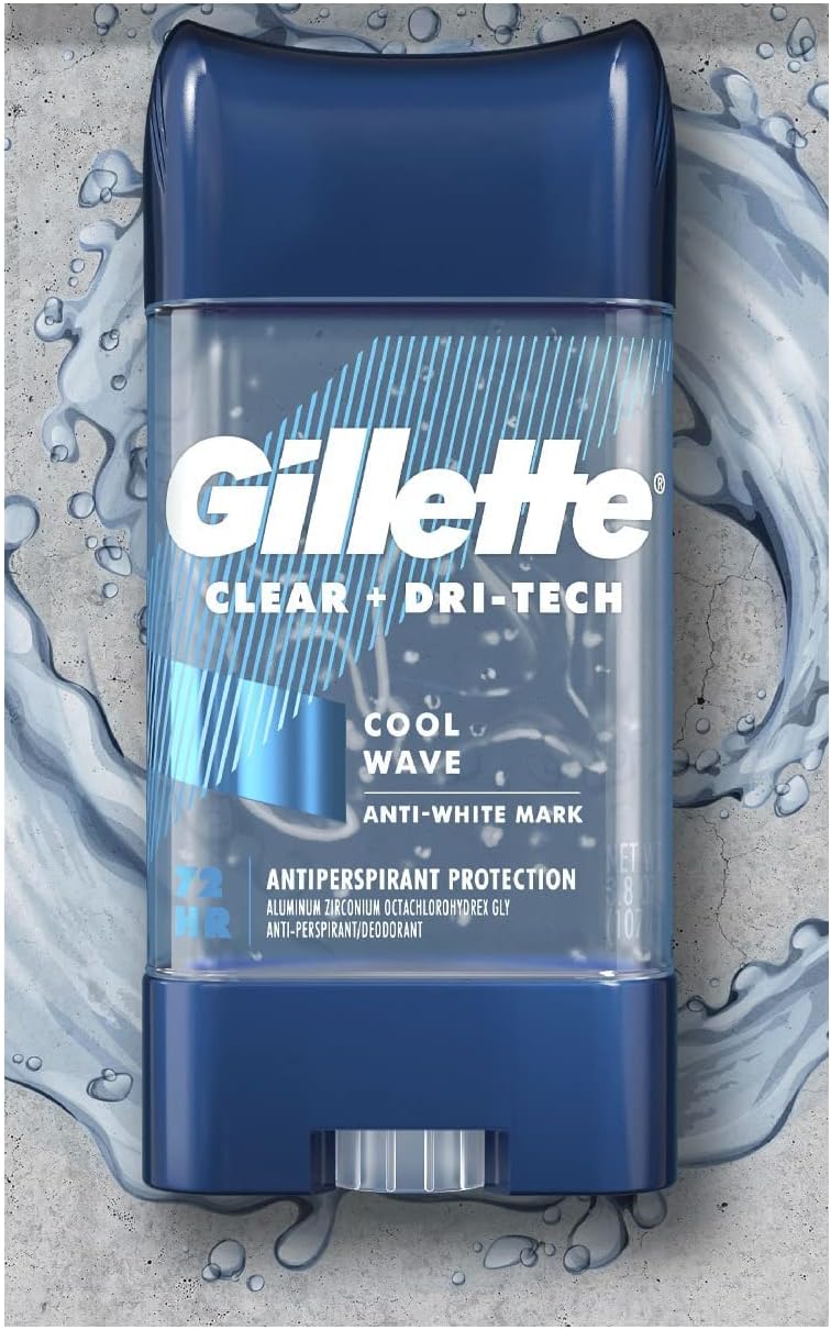 Gillette Endurance Clear Gel Deodorant, Cool Wave (3.8 oz., 5 pk.)ES