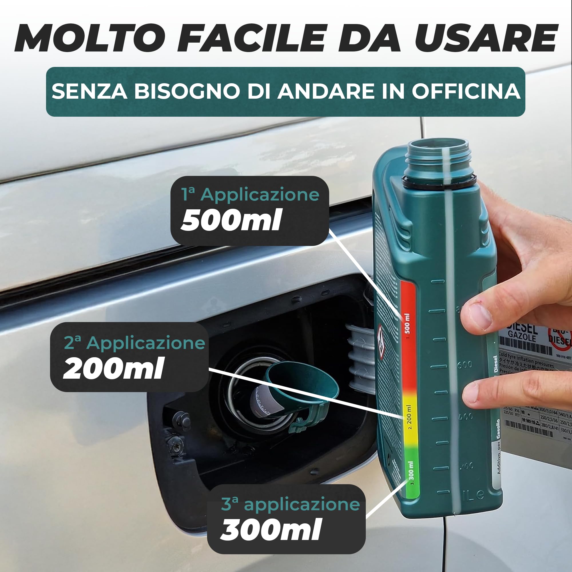 Martin Strauss Pulitore FAP - Filtro Antiparticolato Dpf, 3 Dosaggi, Trattamento Completo +EGR +Turbo, Cura Il Sistema FAP, 1 Litro, 3 Applicazioni