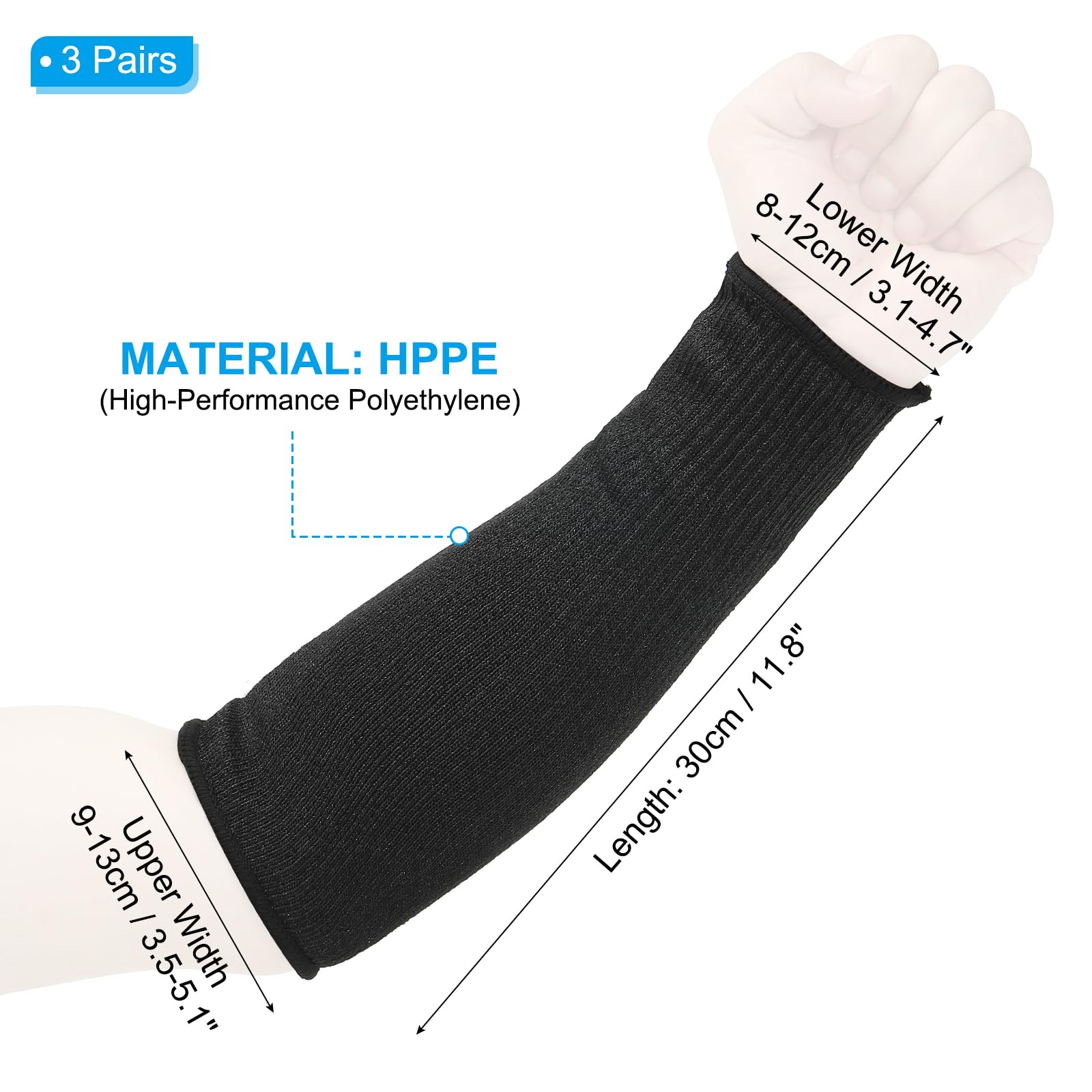 PATIKIL 12 Inch Cut Resistant Sleeve - Image 2