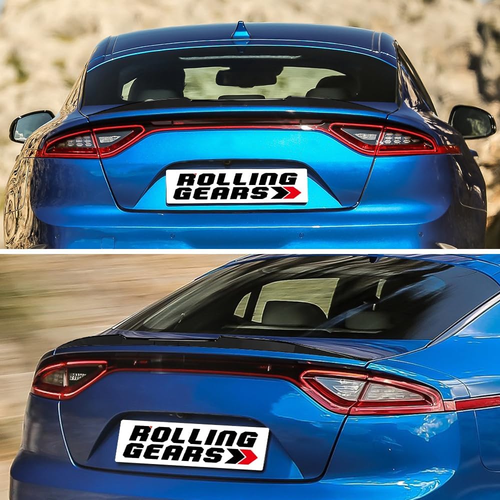Gloss Black Trunk Spoiler Wing Compatible with 2018-2023 Kia Stinger Rear Spoiler