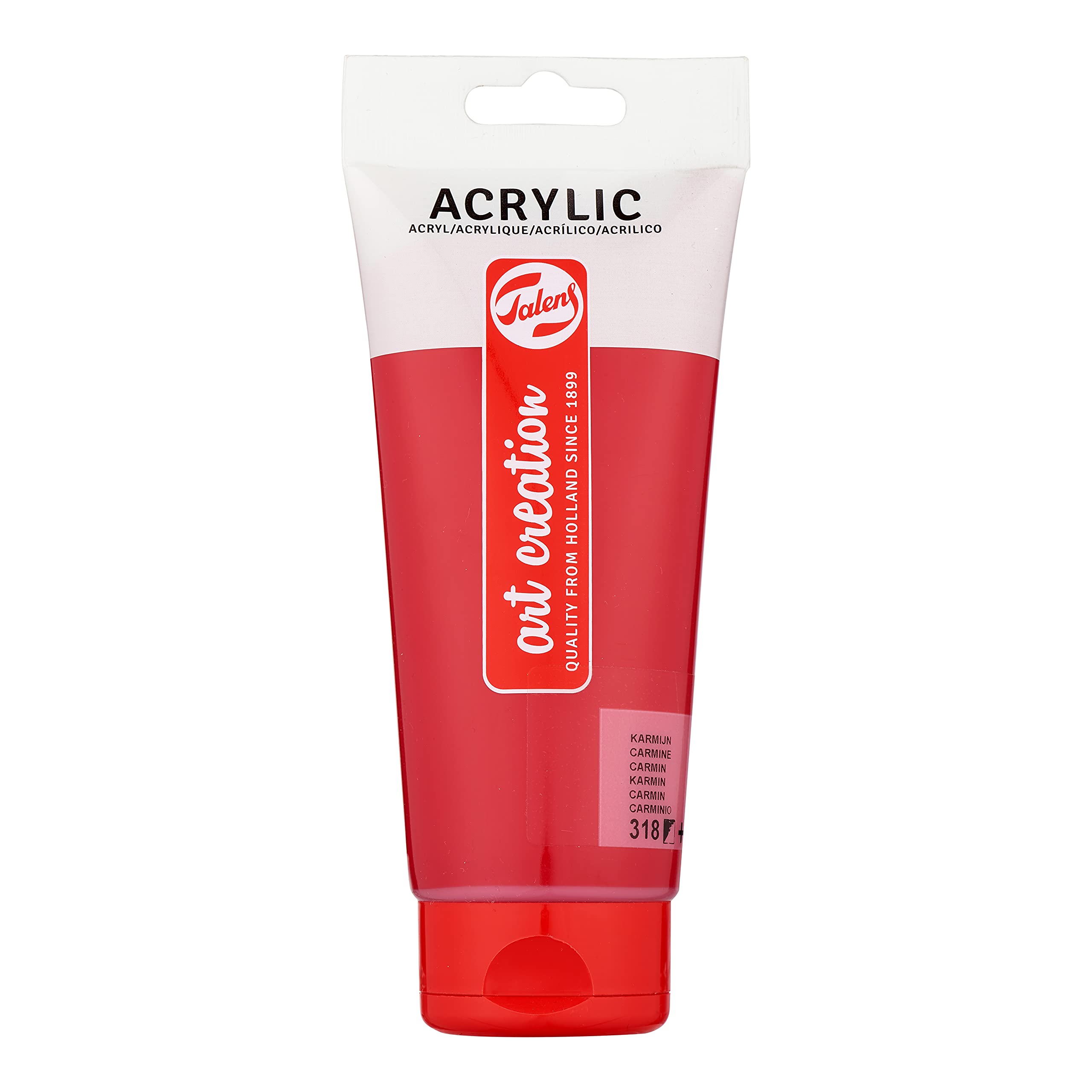 Talens Art Creation Acrylic Colour Tube 200 ml Carmine 318