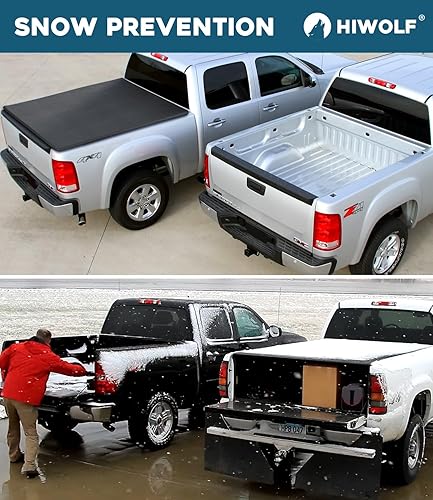 Miniatura 8 de Cubierta Tonneau suave de tres pliegues para caja de camioneta, se adapta a Ranger Fleetside 1983-2011 (no para Stepside) caja de 6 pies (72